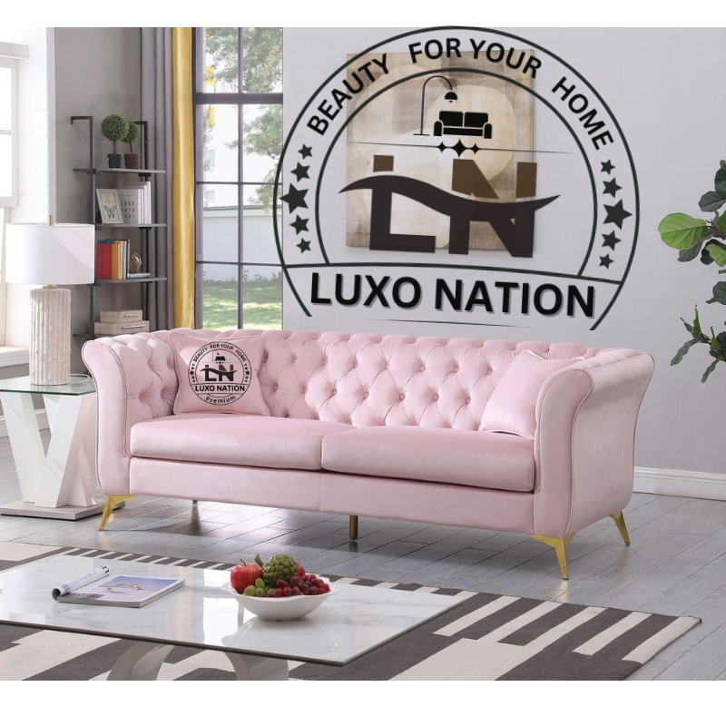 Luxo Nation Evoke Chesterfield Sofa:   Stylish Comfort for Every Space